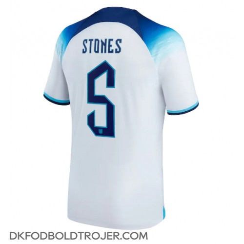 Billige England John Stones #5 Hjemmebane Fodboldtrøjer VM 2022 Kortærmet